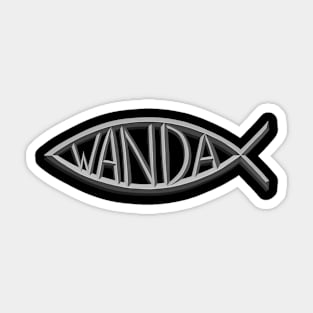 Wanda Jesus Fish Sticker